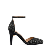 Margot D'Orsay - Coal Black Tweed 4 Stiletto