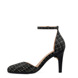 Margot D'Orsay - Coal Black Tweed 4 Stiletto