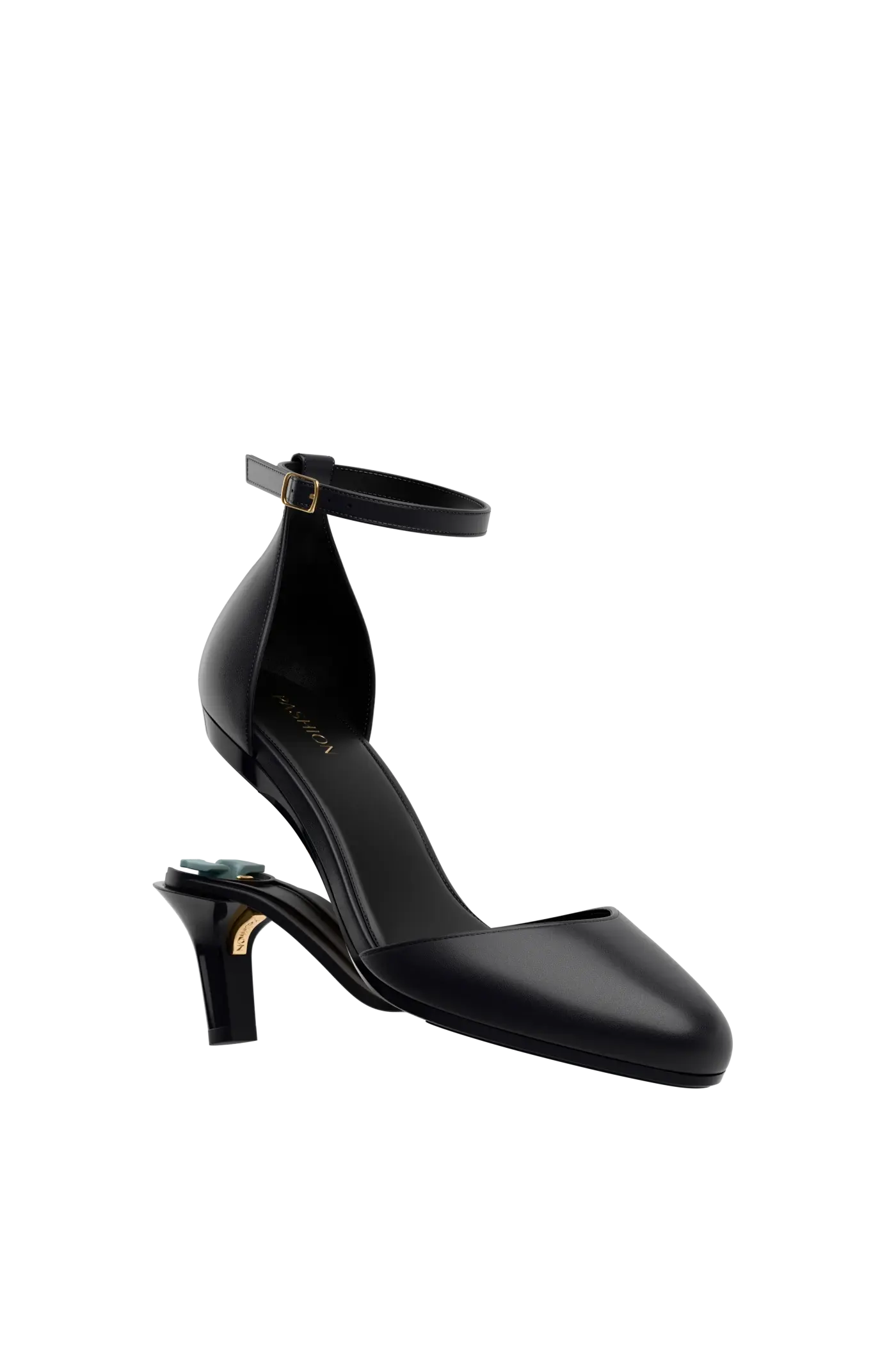 The Margot - Coal Leather 3 Stiletto