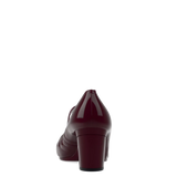 Mary Pump - Cherry Mocha Patent 3 Block
