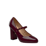 Mary Pump - Cherry Mocha Patent 4 Block
