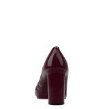 Mary Pump - Cherry Mocha Patent 4 Block