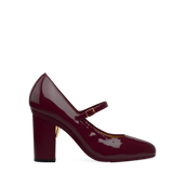 Mary Pump - Cherry Mocha Patent 4 Block