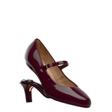 Mary Pump - Cherry Mocha Patent 3 Stiletto