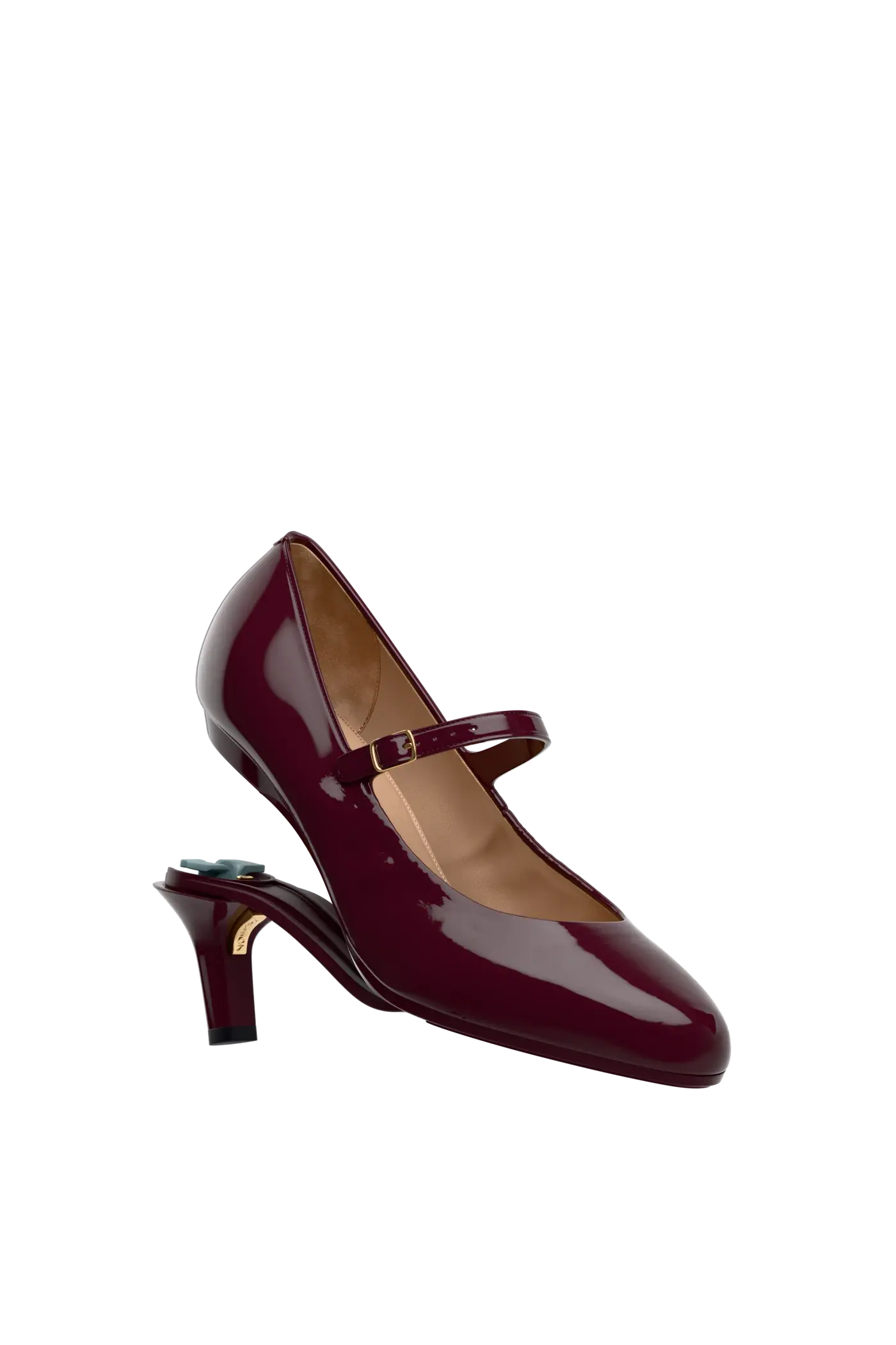 The Mary - Cherry Mocha Patent 3 Stiletto