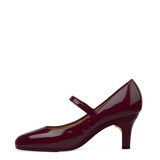 Mary Pump - Cherry Mocha Patent 3 Stiletto