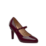 Mary Pump - Cherry Mocha Patent 4 Stiletto