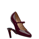 Mary Pump - Cherry Mocha Patent 4 Stiletto