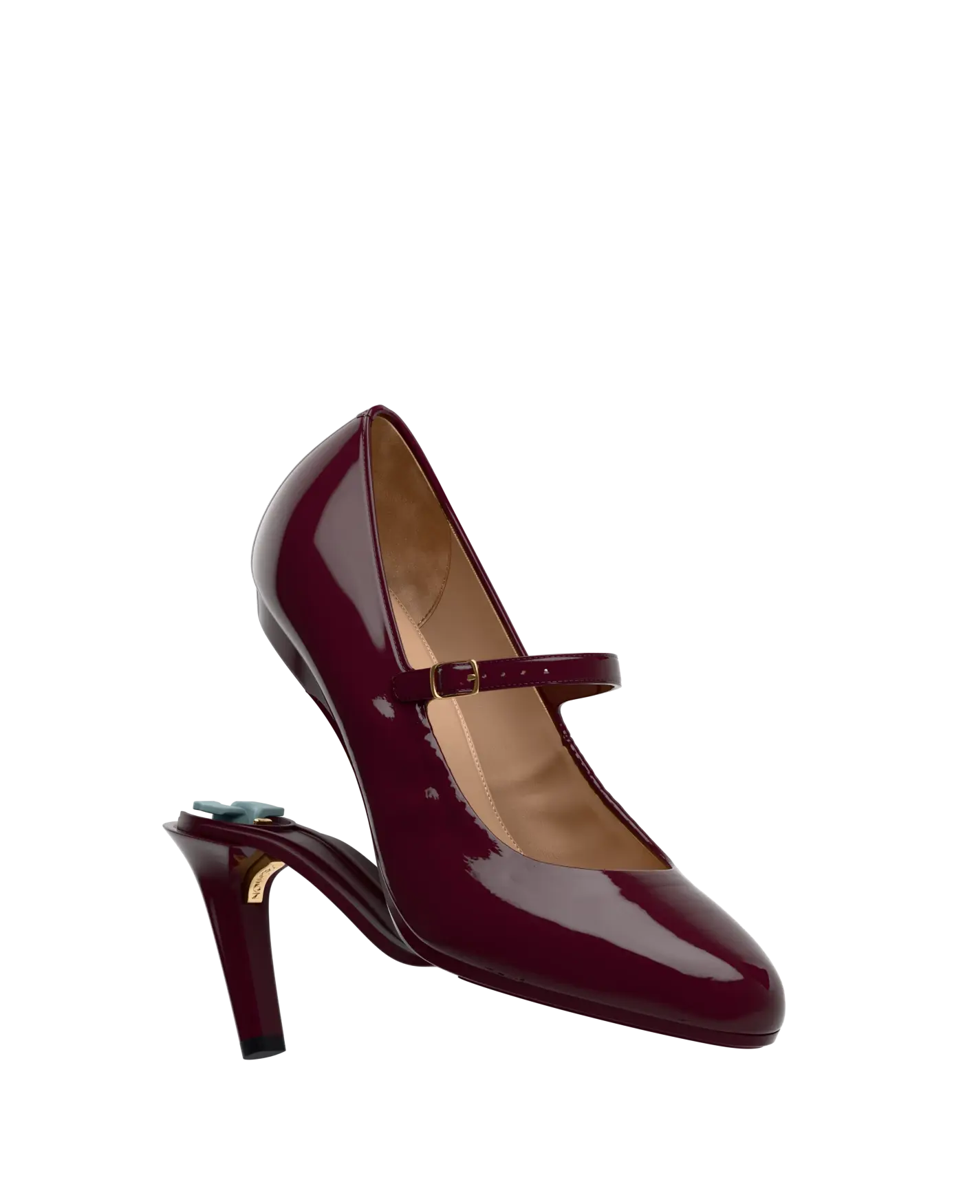 Mary Pump - Cherry Mocha Patent 4 Stiletto