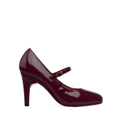 Mary Pump - Cherry Mocha Patent 4 Stiletto