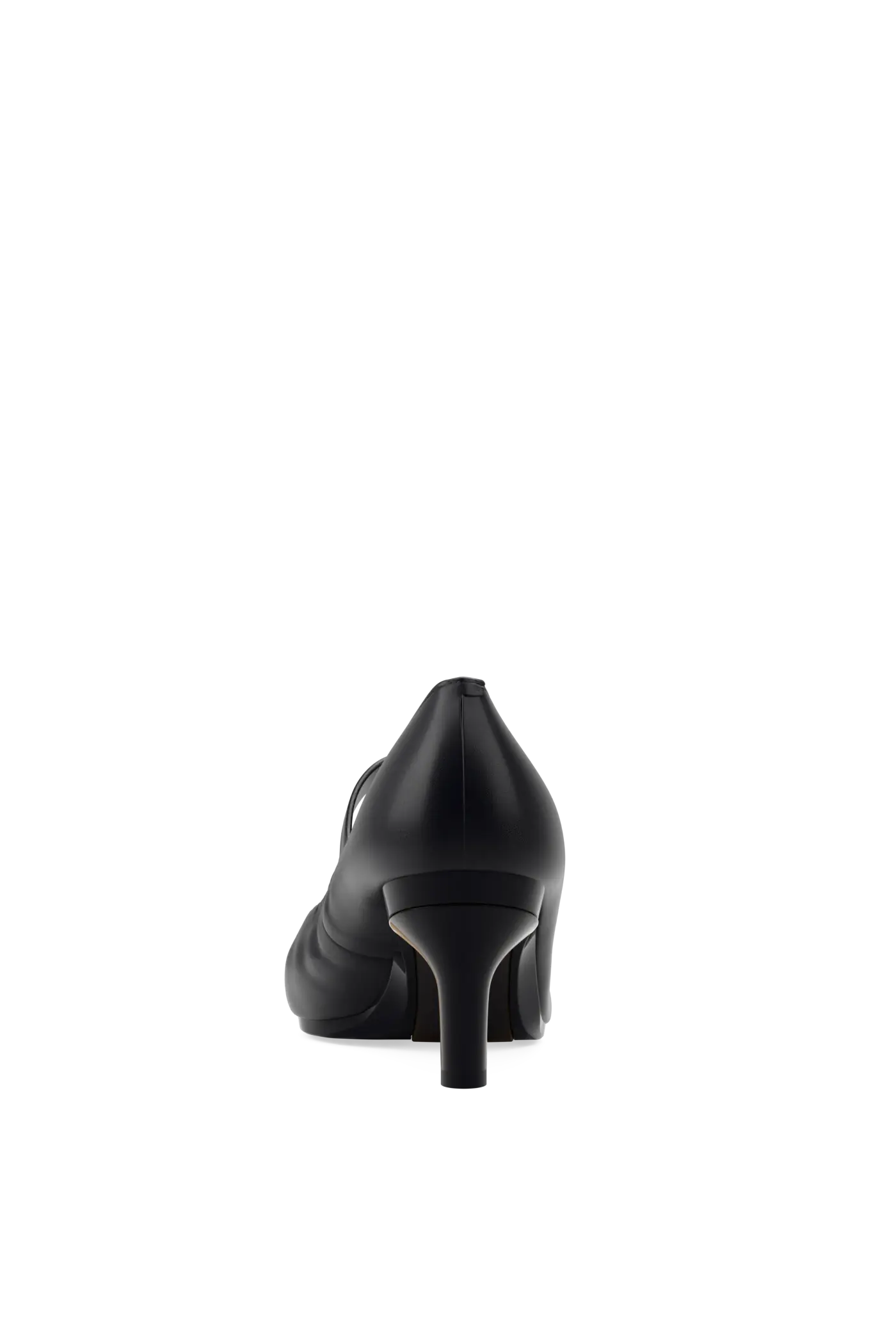 The Mary - Coal Leather 3 Stiletto
