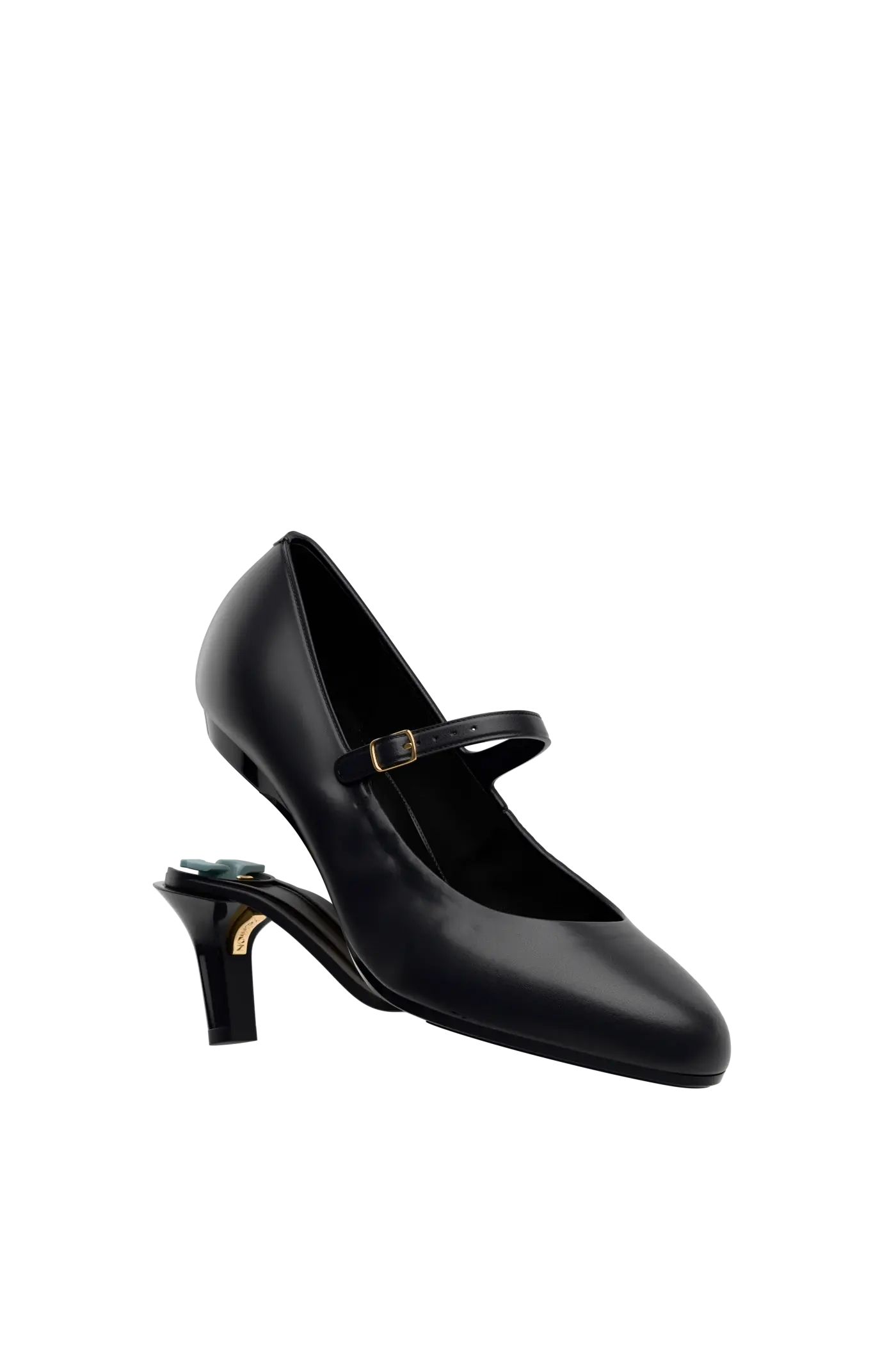 The Mary - Coal Leather 3 Stiletto