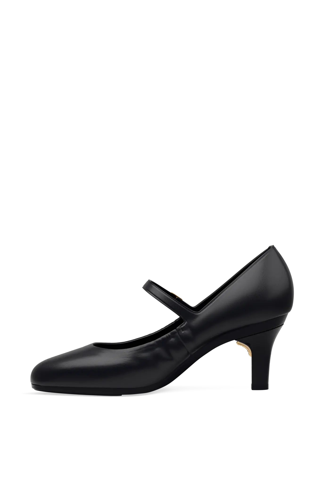 The Mary - Coal Leather 3 Stiletto