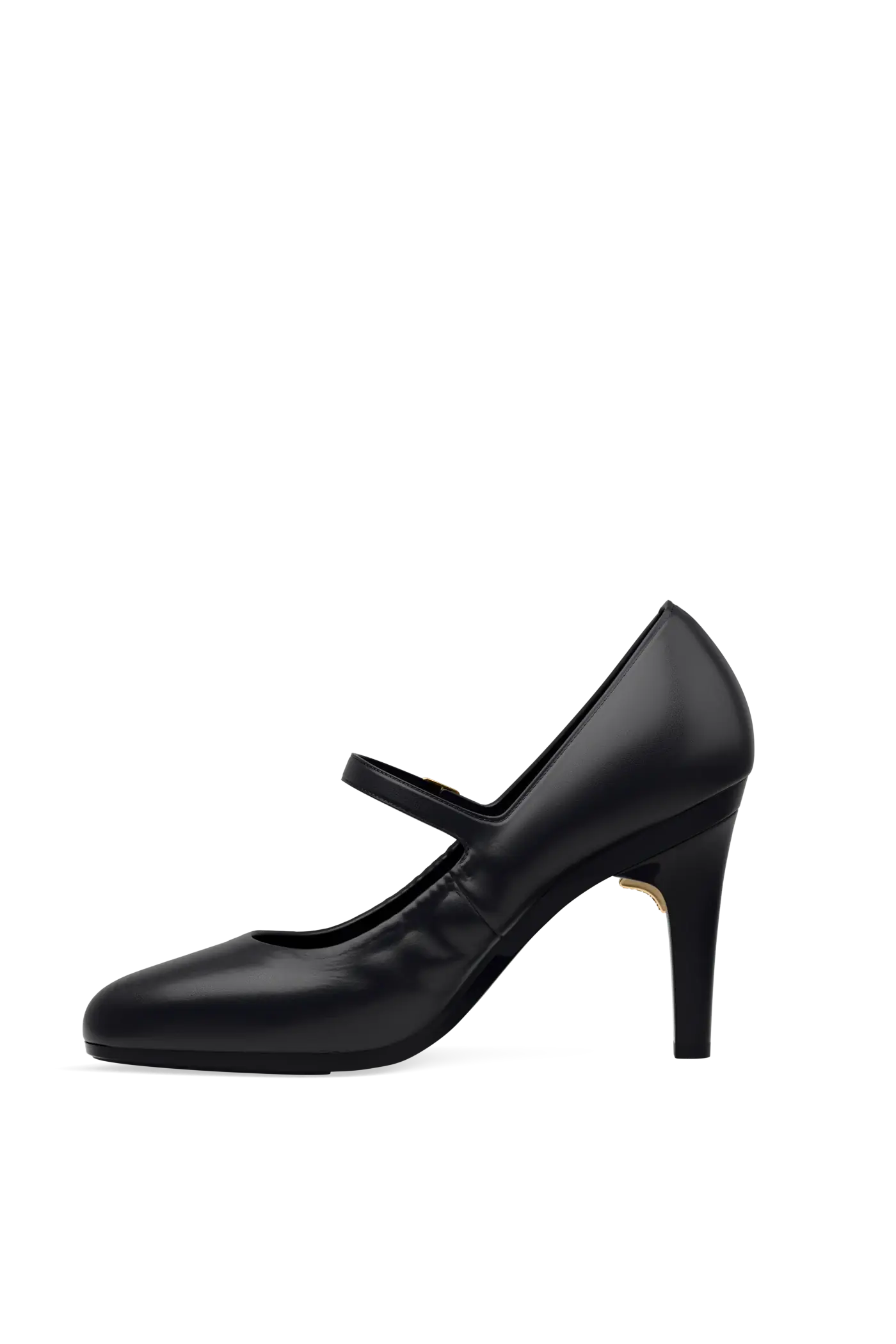 The Mary - Coal Leather 4 Stiletto