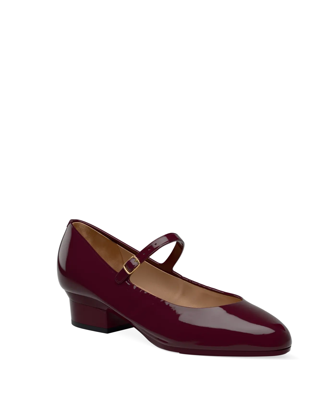 Mary Pump - Cherry Mocha Patent 3 Stiletto