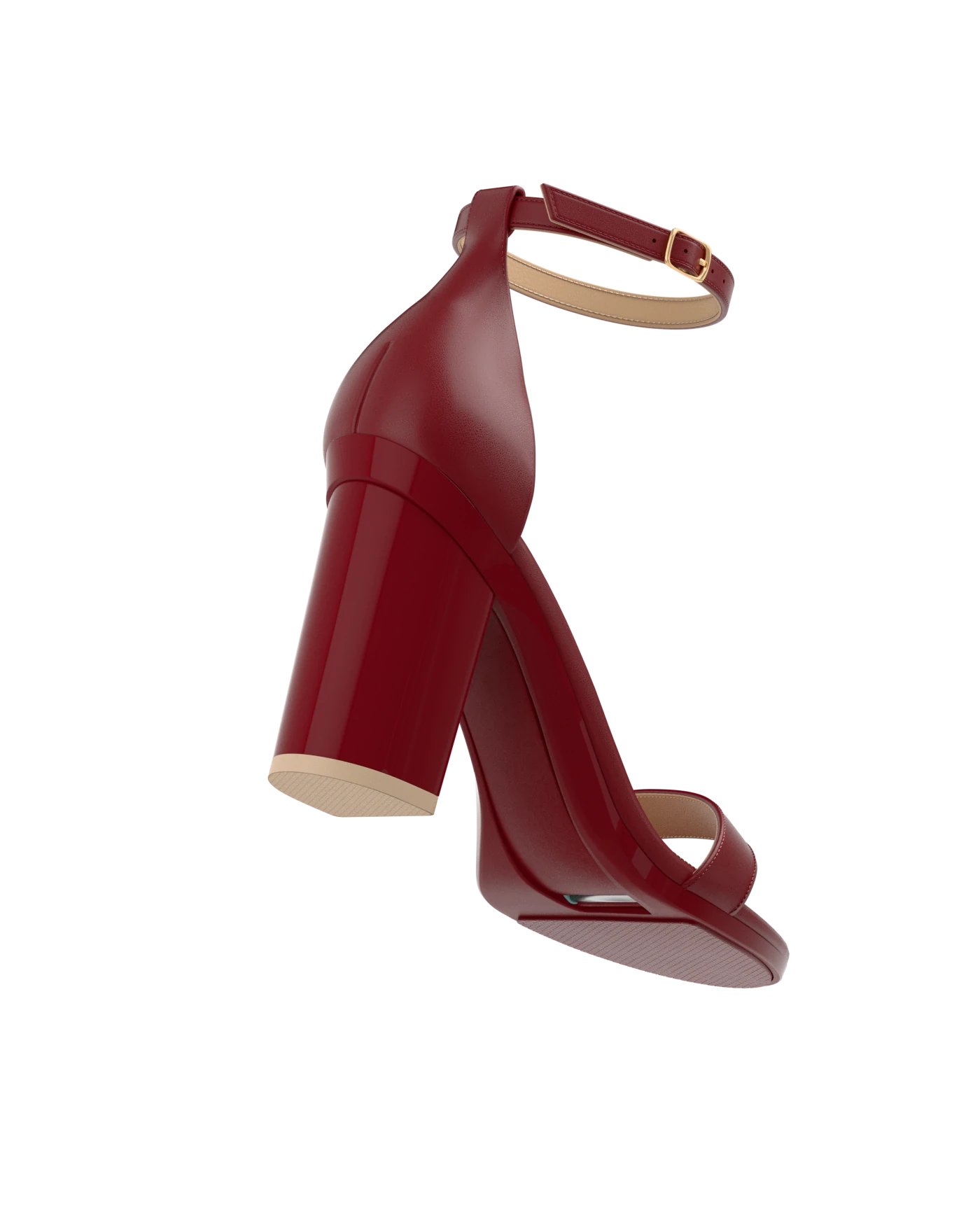 Stelo - Merlot, alternate view. Pashion convertible heels go from heel to flat and are customizable with interchangeable heel kits.