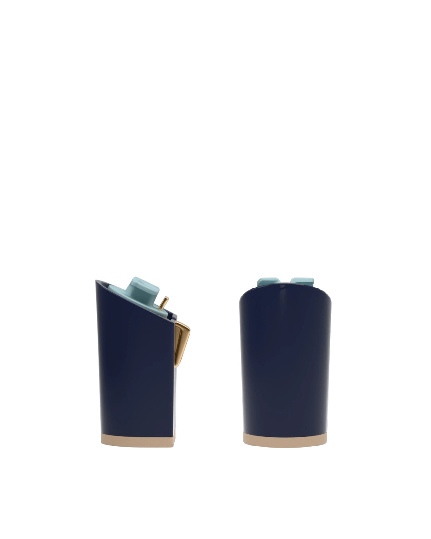 Block Heel Kit 4 Midnight, back view. Pashion convertible heels go from heel to flat and are customizable with interchangeable heel kits.