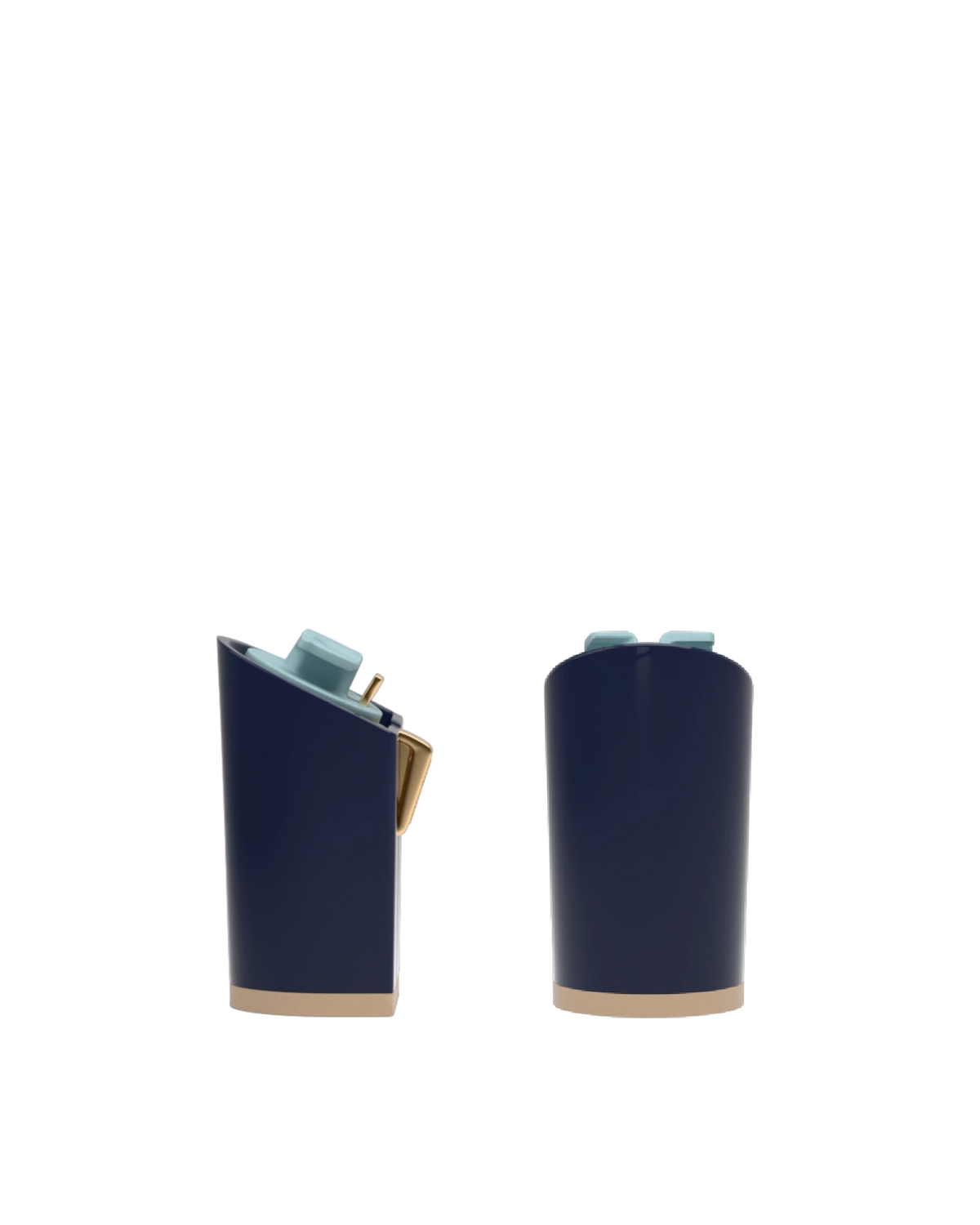 Block Heel Kit 4 Midnight, back view. Pashion convertible heels go from heel to flat and are customizable with interchangeable heel kits.