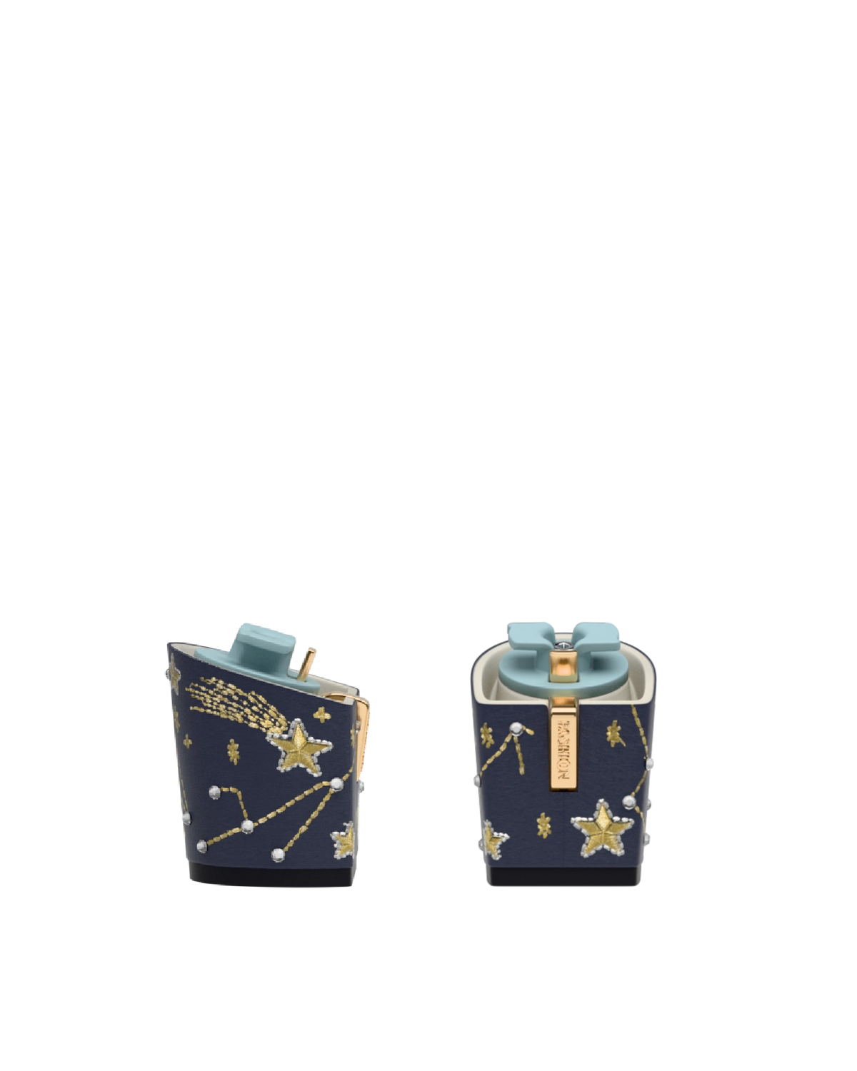 Block Heel Kit 3 Midnight Constellation Embroidery, 3-inch interchangeable block heel. Pashion convertible heels go from heel to flat and are customizable with interchangeable heel kits.