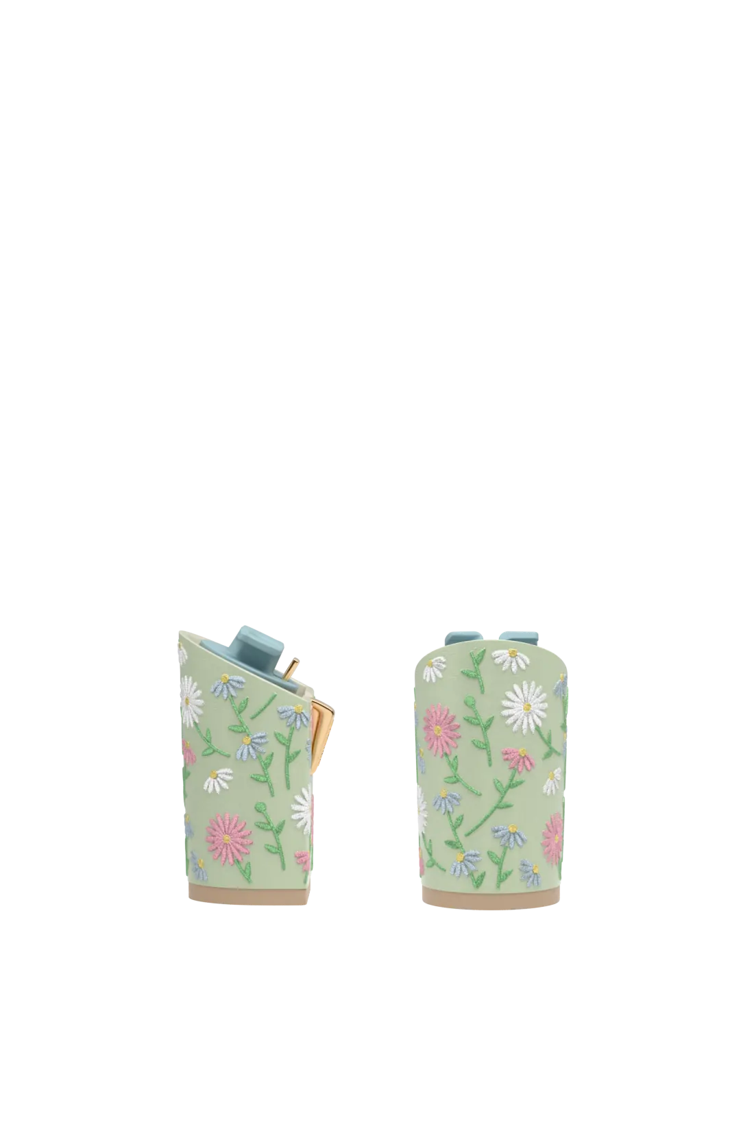Block Heel Kit 4 Mint Daisy Embroidery
