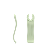 Stelo - Mint, product view. Pashion convertible heels go from heel to flat and are customizable with interchangeable heel kits.