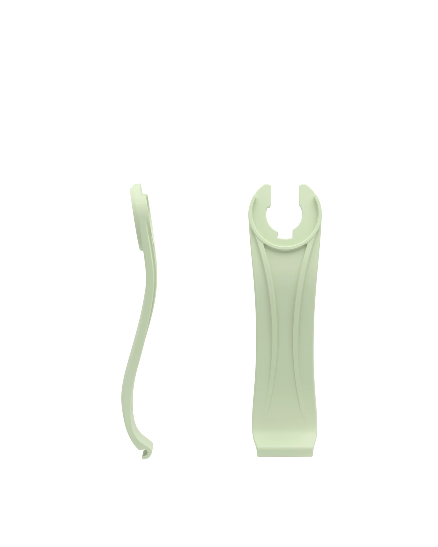 Stelo - Mint, product view. Pashion convertible heels go from heel to flat and are customizable with interchangeable heel kits.