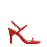 Miranda Sandal - Cherry Red Leather 4 Stiletto