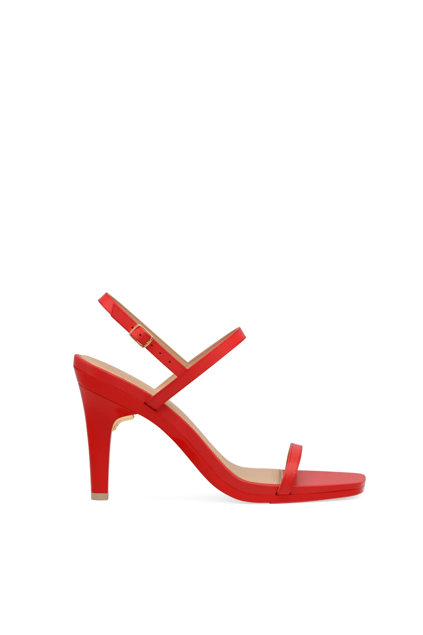 The Miranda - Cherry Red Leather 4 Stiletto