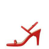 Miranda Sandal - Cherry Red Leather 4 Stiletto