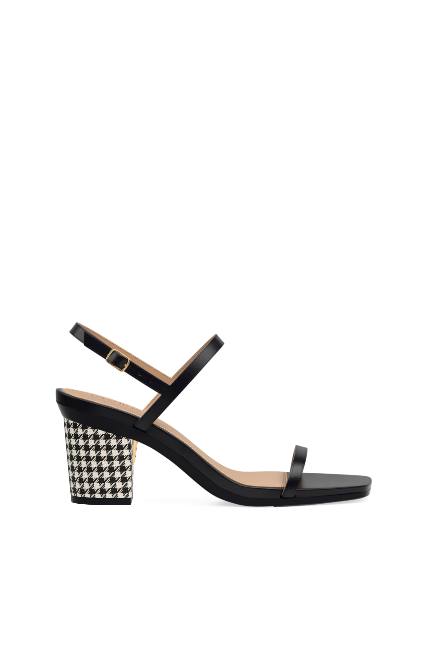 Block Heel Kit 3 Coal Houndstooth