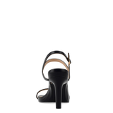 Miranda Sandal - Coal Black Leather 4 Stiletto