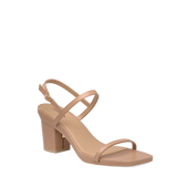 Miranda Sandal - Latte Leather 3 Block