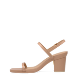Miranda Sandal - Latte Leather 3 Block