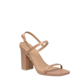 Miranda Sandal - Latte Leather 4 Block