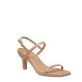 Miranda Sandal - Latte Leather 3 Stiletto