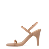 Miranda Sandal - Latte Leather 4 Stiletto