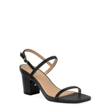 Miranda Sandal - Coal Black Rhinestone 3 Block
