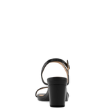 Miranda Sandal - Coal Black Rhinestone 3 Block