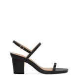 Miranda Sandal - Coal Black Rhinestone 3 Block