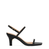 Miranda Sandal - Coal Black Rhinestone 3 Stiletto
