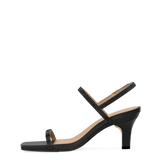 Miranda Sandal - Coal Black Rhinestone 3 Stiletto