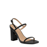 Miranda Sandal - Coal Black Rhinestone 4 Block