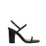 Miranda Sandal - Coal Black Rhinestone 4 Block