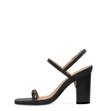 Miranda Sandal - Coal Black Rhinestone 4 Block