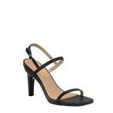 Miranda Sandal - Coal Black Rhinestone 4 Stiletto