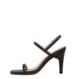 Miranda Sandal - Coal Black Rhinestone 4 Stiletto