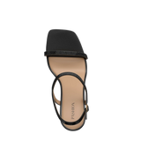 Miranda Sandal - Coal Black Rhinestone 4 Block