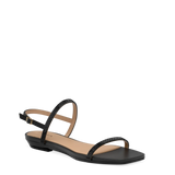 Miranda Sandal - Coal Black Rhinestone 4 Block