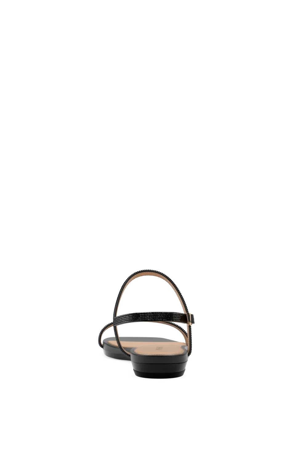 The Miranda - Coal Rhinestone Flat