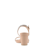 Miranda Sandal - Sand Rhinestone 3 Block